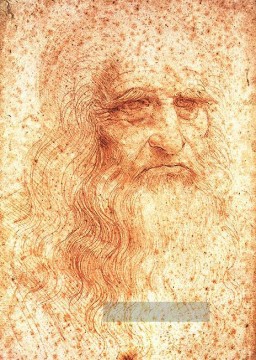 Leonardo da Vinci Werke - Selbst Porträt Leonardo da Vinci